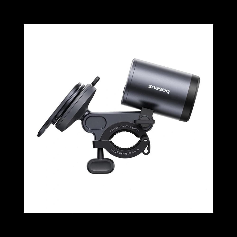 Uchwyt rowerowy Baseus PrimeTrip 2w1 uchwyt na telefon + latarka 600lm USB-C (czarny) - 3