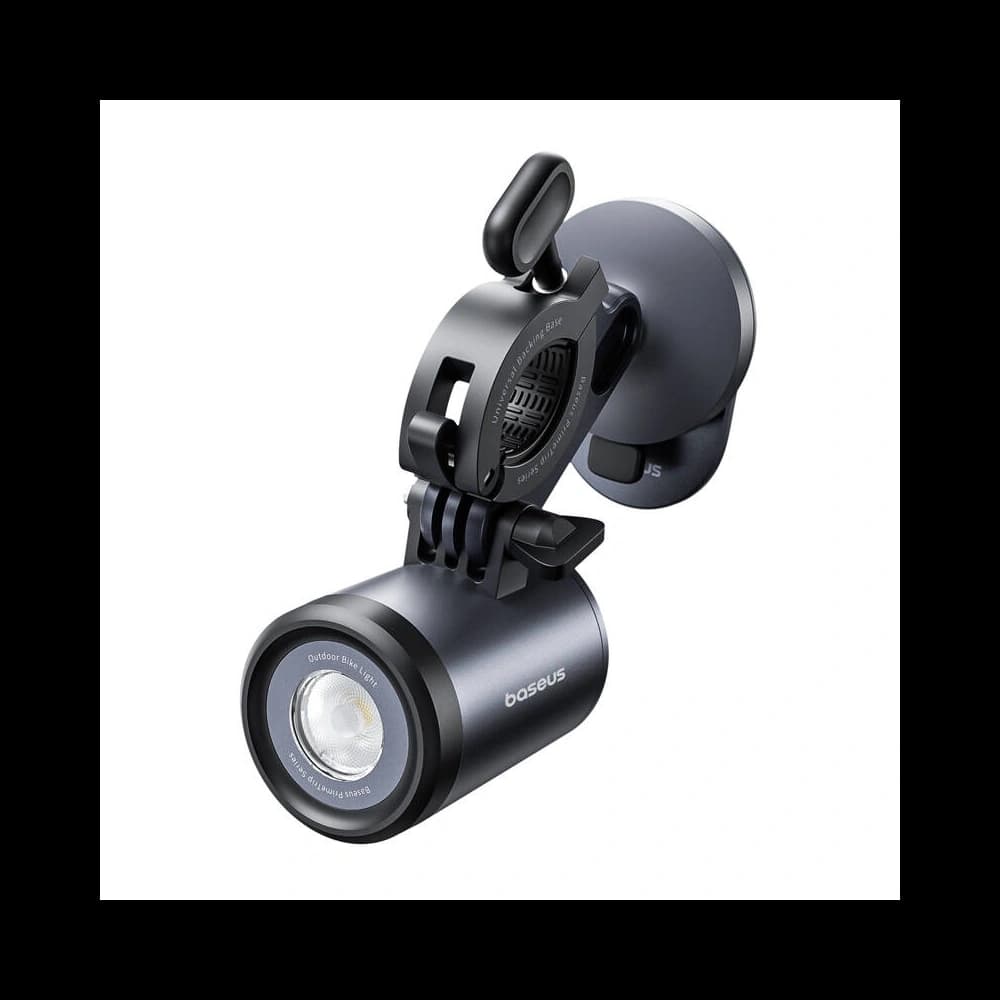 Uchwyt rowerowy Baseus PrimeTrip 2w1 uchwyt na telefon + latarka 600lm USB-C (czarny) - 5