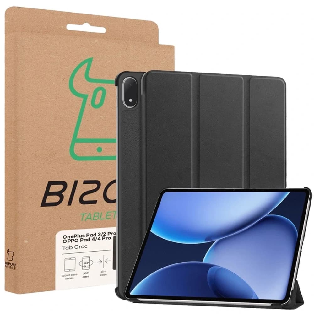 Bizon Case Tab Croc OnePlus Pad 3 / 2 Pro / OPPO Pad 4 / 4 Pro schwarz - 8