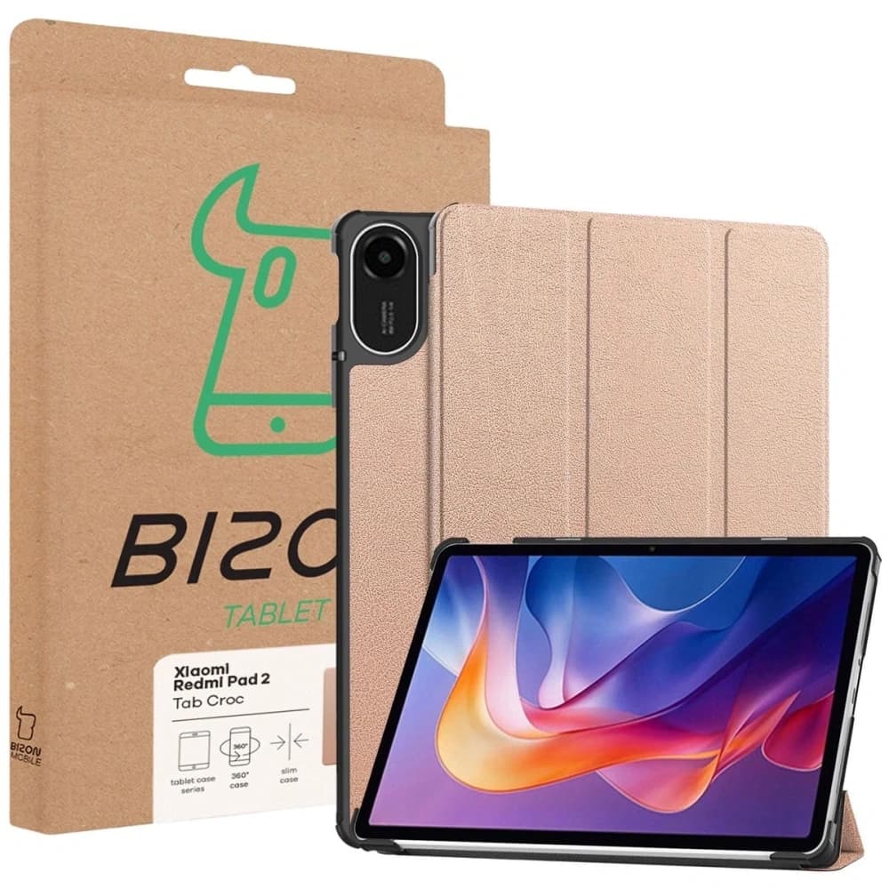 Bizon Case Tab Croc Xiaomi Redmi Pad 2 roségold - 8