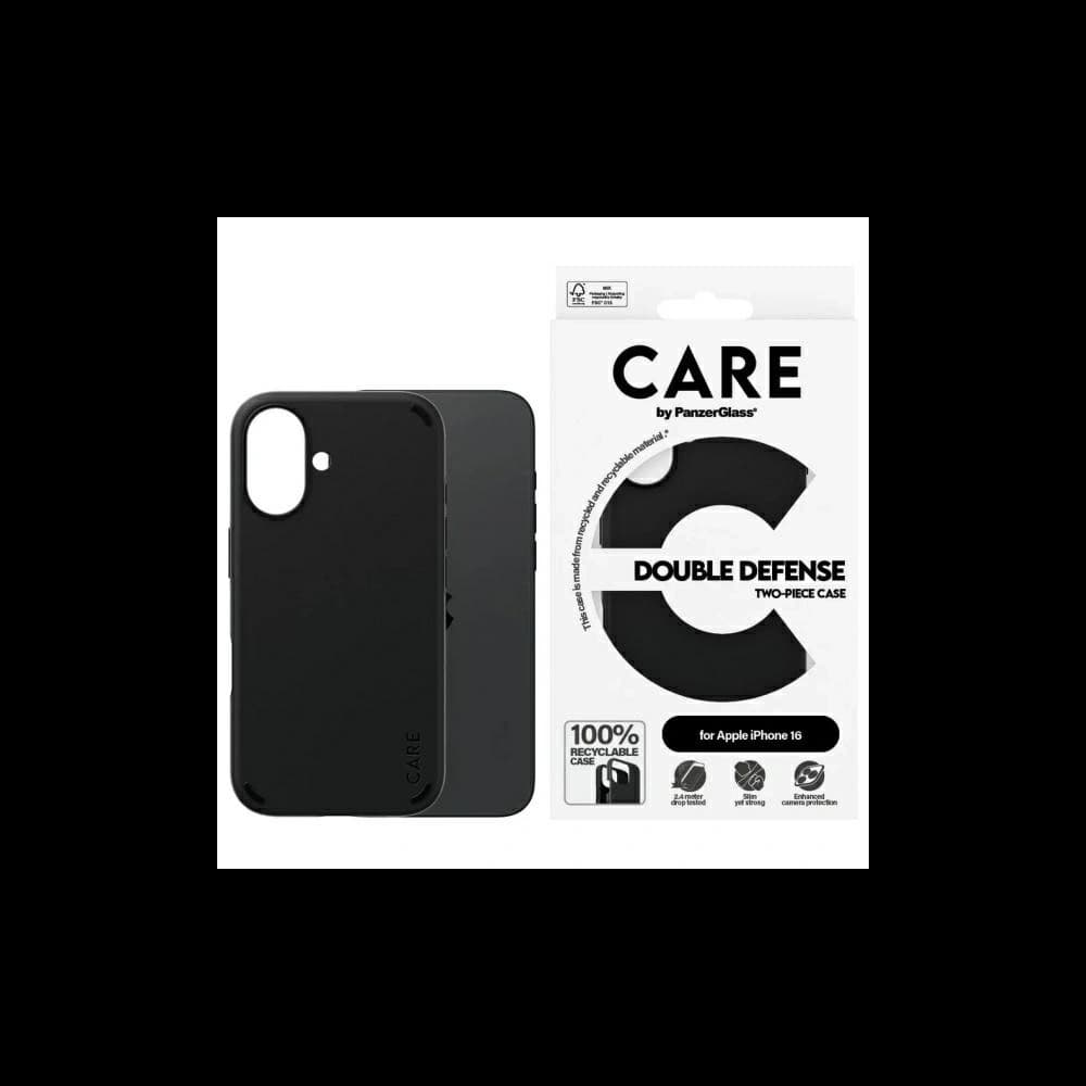 CARE by PanzerGlass Feature Double Defense Case Apple iPhone 16 black - 1
