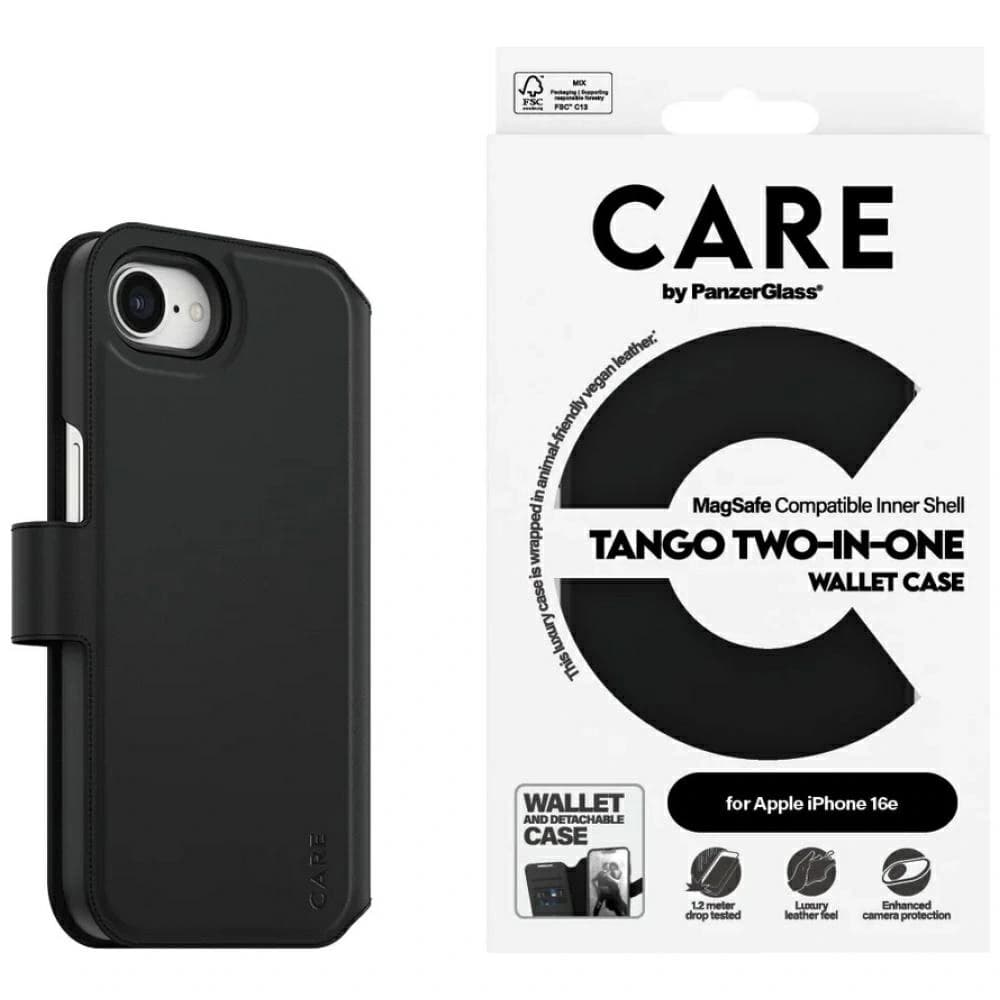 CARE von PanzerGlass Feature Tango 2in1 Wallet MagSafe für Apple iPhone 17e / 16e schwarz - 1