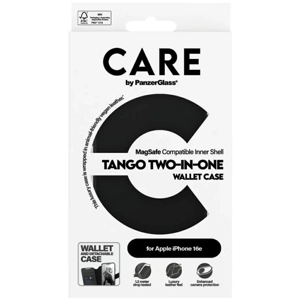 CARE von PanzerGlass Feature Tango 2in1 Wallet MagSafe für Apple iPhone 17e / 16e schwarz - 4