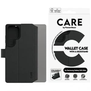 CARE von PanzerGlass Feature Wallet Kickstand Samsung Galaxy S25 Ultra schwarz