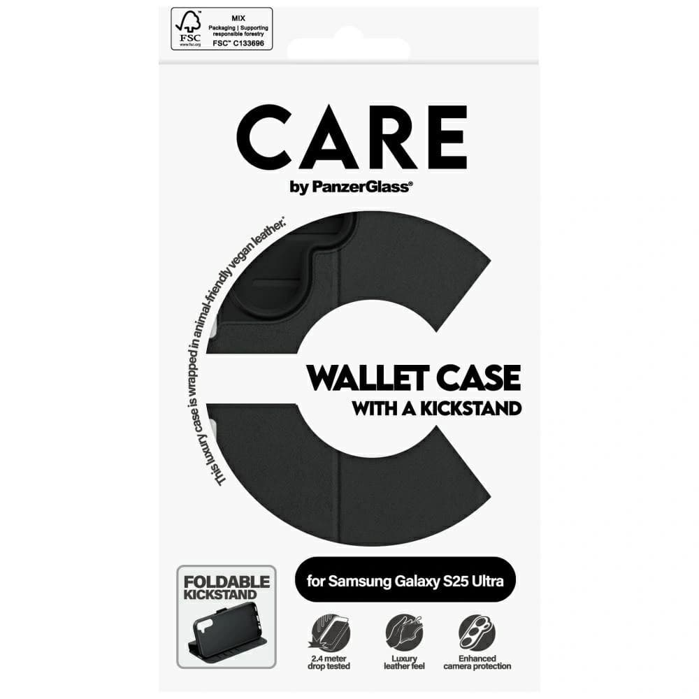 CARE von PanzerGlass Feature Wallet Kickstand Samsung Galaxy S25 Ultra schwarz - 5