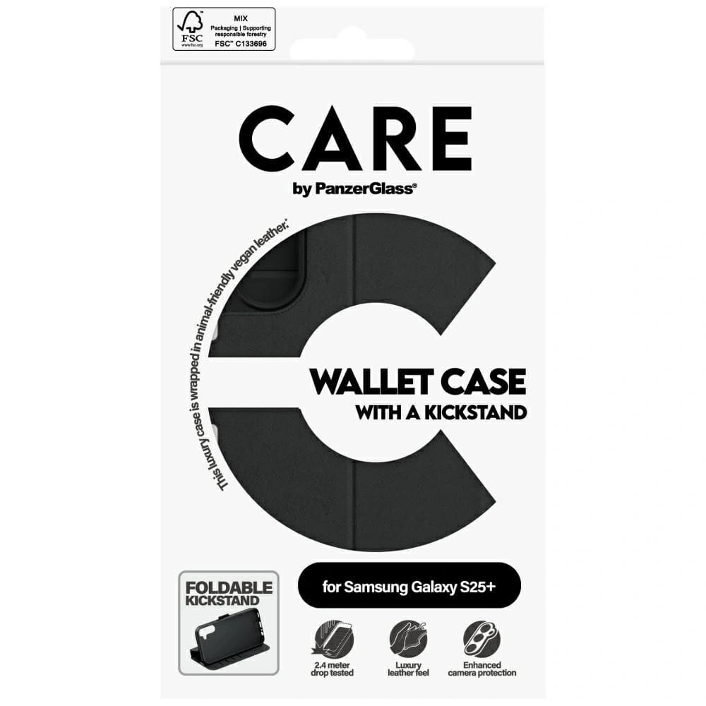 CARE by PanzerGlass Feature Wallet Kickstand Samsung Galaxy S25+ Plus black - 5