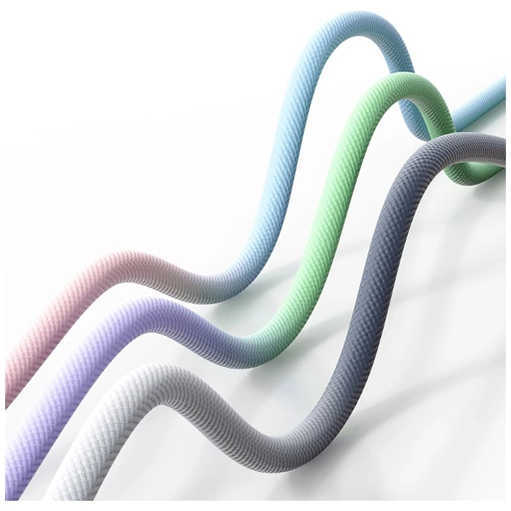 USAMS Bicolor Serie SJ757 PD 30W USB-C / Lightning Kabel 1,2 m schwarz-weiß - 7