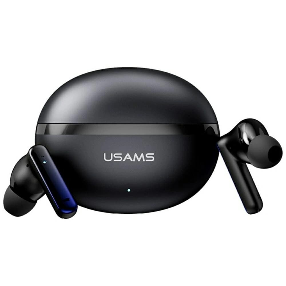 USAMS Echo E02 TWS ANC+ENC Bluetooth 5.3 Drahtlose In-Ear Kopfhörer (schwarz) - 1