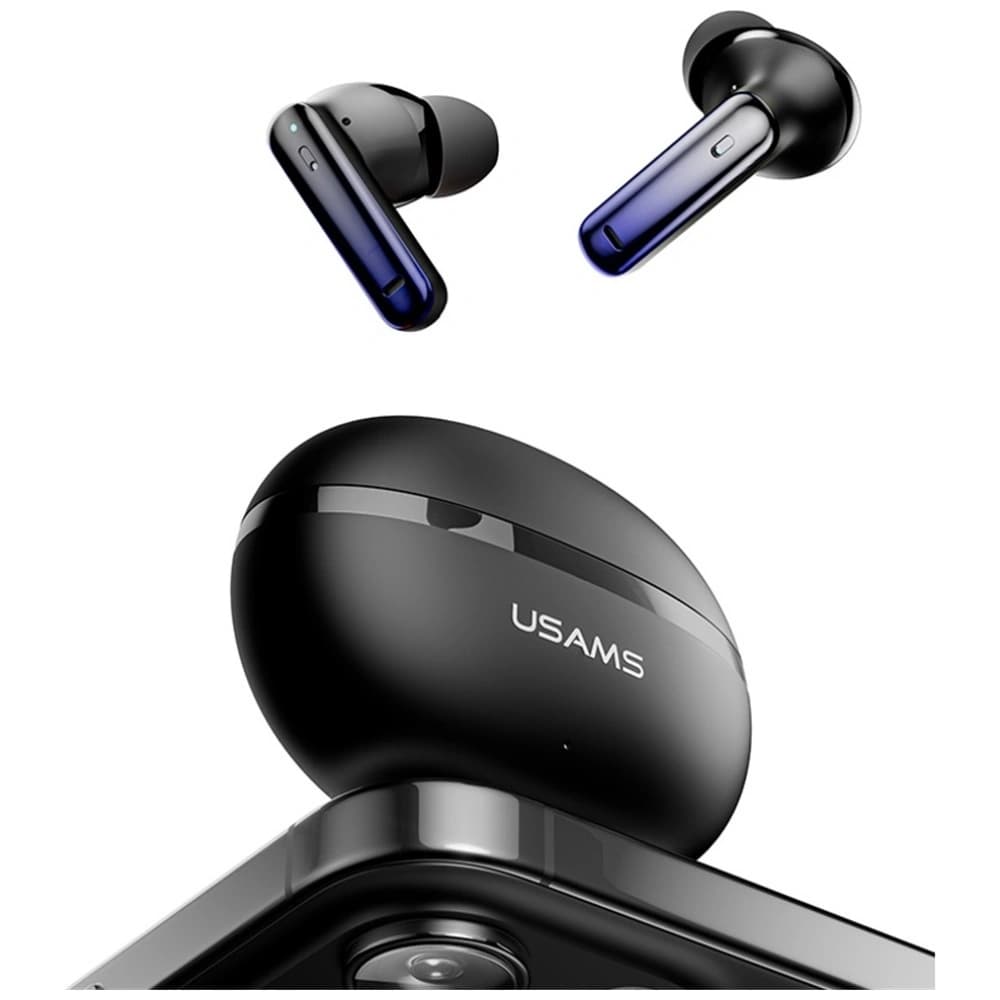 USAMS Echo E02 TWS ANC+ENC Bluetooth 5.3 Drahtlose In-Ear Kopfhörer (schwarz) - 4