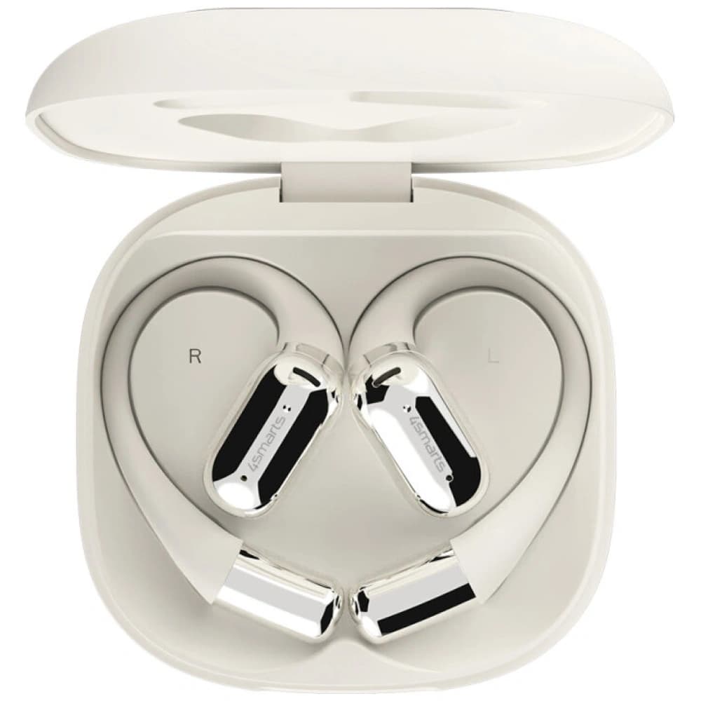 4smarts SkyBuds OWS Wireless Open-Ear Headphones Bluetooth 5.4 with AI Screen Beige - 5
