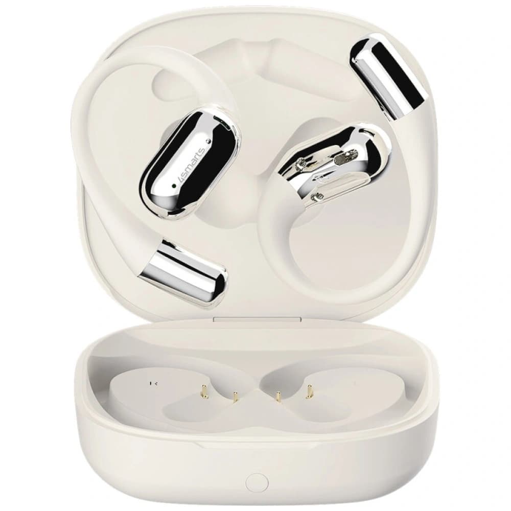 4smarts SkyBuds OWS Wireless Open-Ear Headphones Bluetooth 5.4 with AI Screen Beige - 6