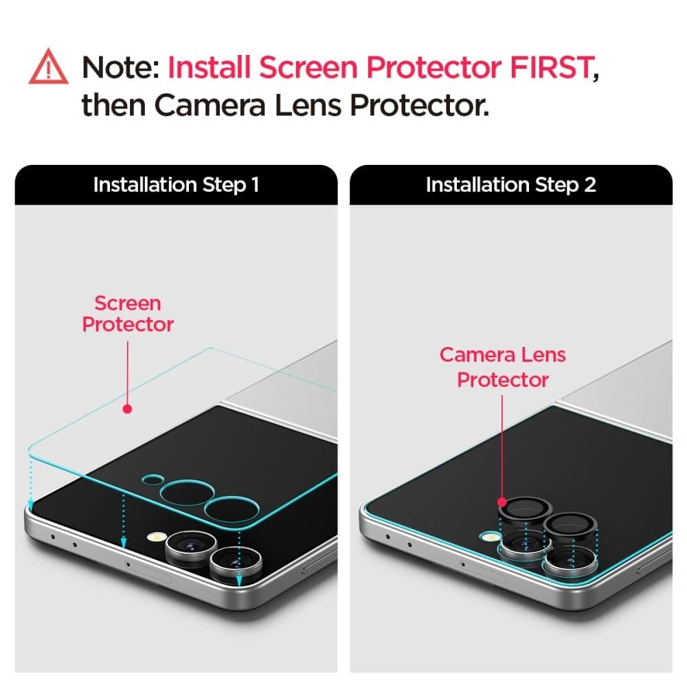 Spigen Glas.tr ez Fit HD Samsung Galaxy Z Flip 7 Clear [2 PACK] - 8