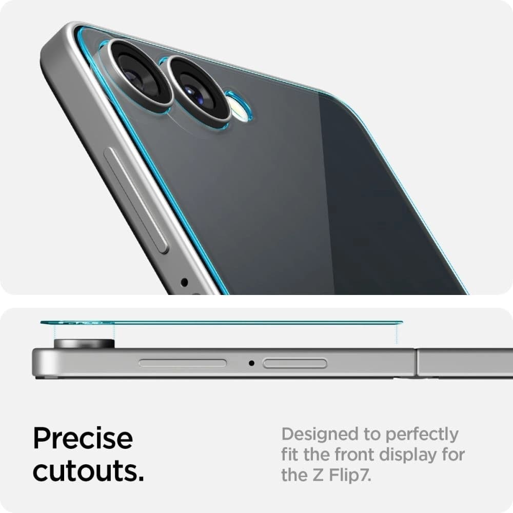 Spigen Glas.tr ez Fit HD Samsung Galaxy Z Flip 7 Clear [2 PACK] - 12