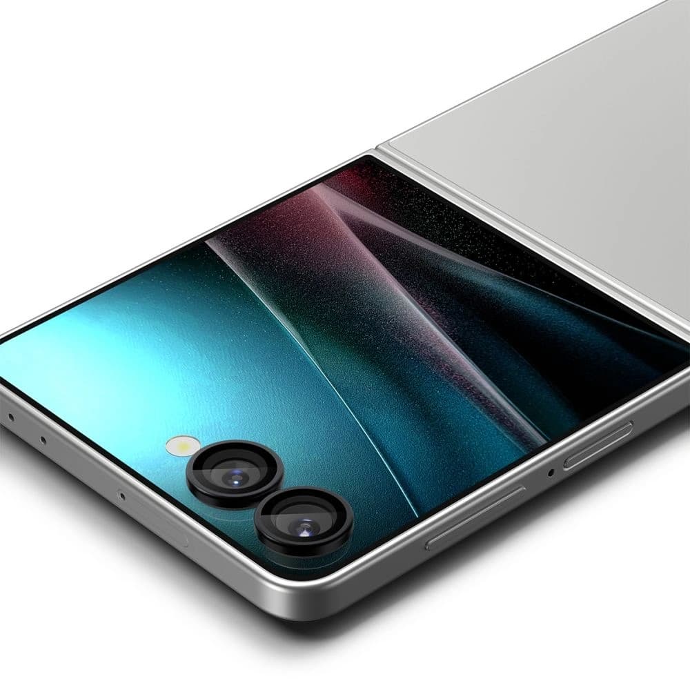 Spigen Optik Pro HD Glas.tr ez Fit Kamera Schutz Samsung Galaxy Z Flip 7 Schwarz [2 PACK] - 4