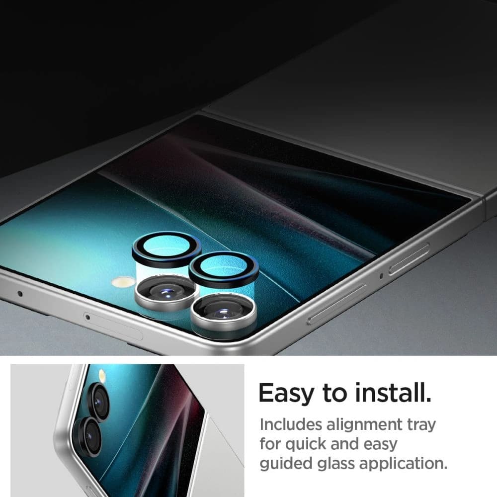 Spigen Optik Pro HD Glas.tr ez Fit Kamera Schutz Samsung Galaxy Z Flip 7 Schwarz [2 PACK] - 10