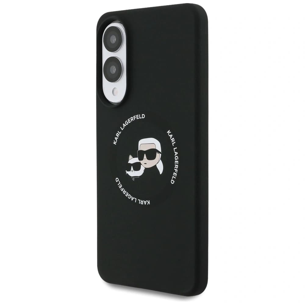 Karl Lagerfeld Silicone Double Heads And Circle MagSafe Samsung Galaxy S25 Edge black - 2