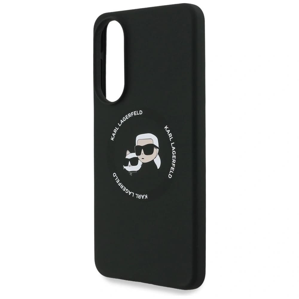 Karl Lagerfeld Silicone Double Heads And Circle MagSafe Samsung Galaxy S25 Edge black - 6
