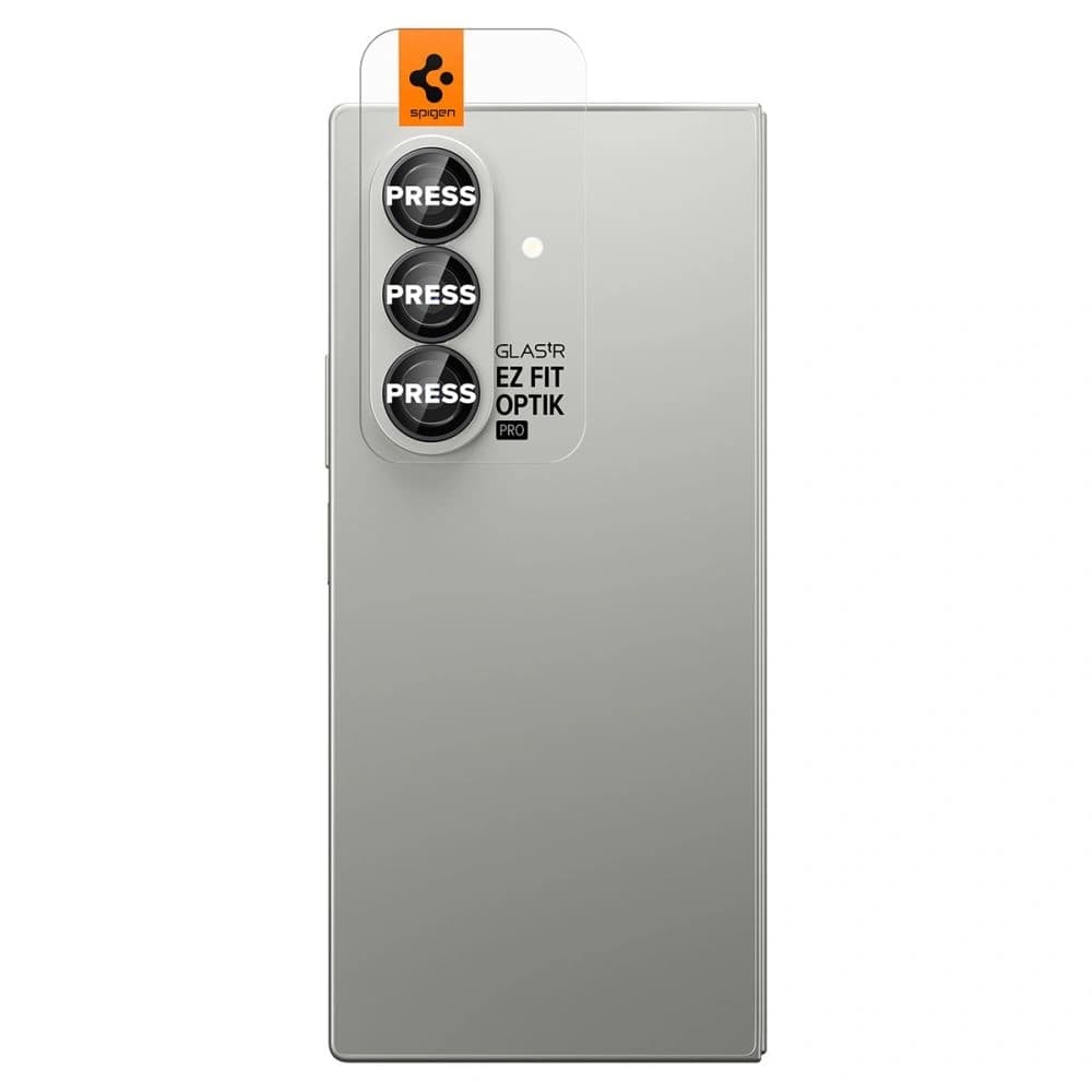 Spigen Optik Pro HD Glas.tr ez Fit Kamera Schutz Samsung Galaxy Z Fold 7 Schwarz [2 PACK] - 2