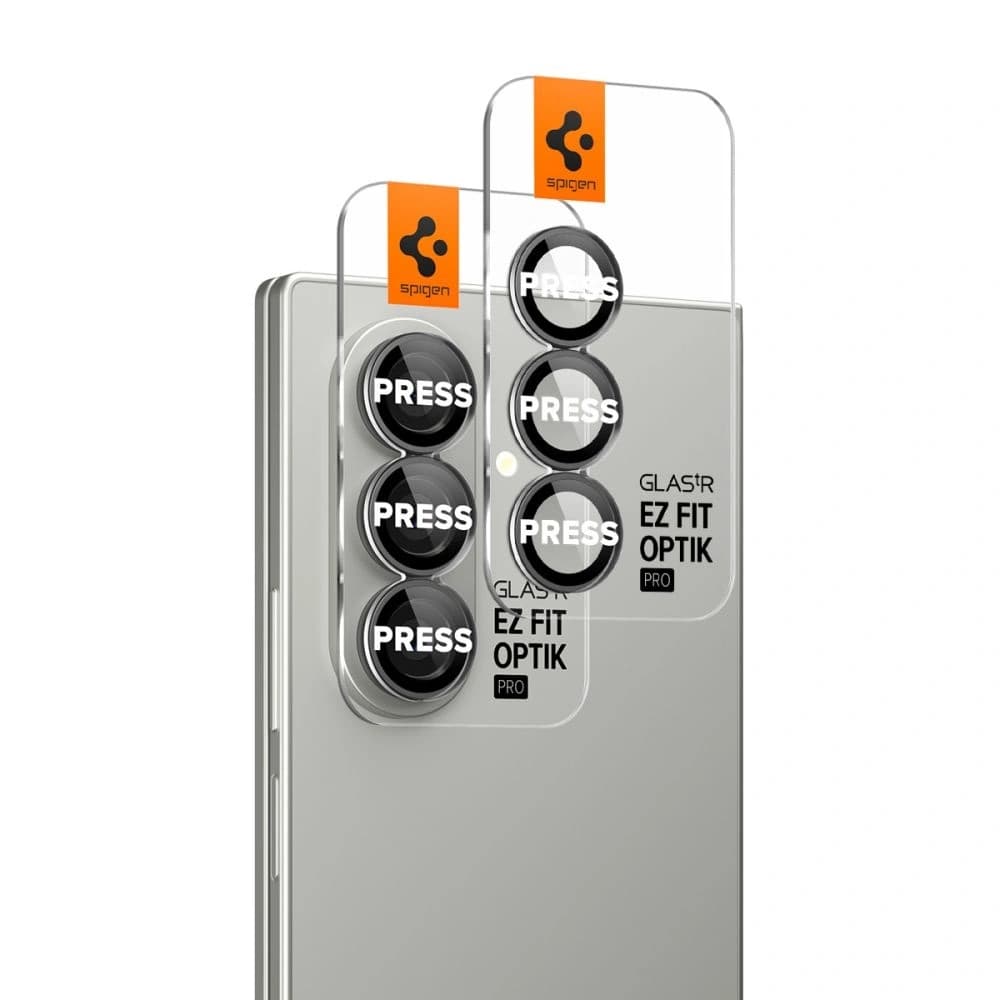 Spigen Optik Pro HD Glas.tr ez Fit Kamera Schutz Samsung Galaxy Z Fold 7 Schwarz [2 PACK] - 6