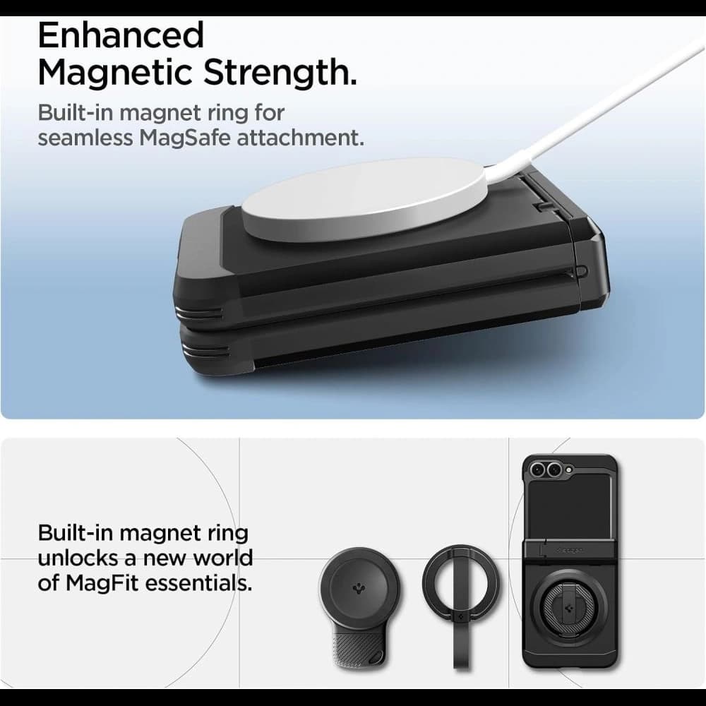 Spigen Tough Armor Pro Mag MagSafe Samsung Galaxy Z Flip 6 / 7 FE Black - 3