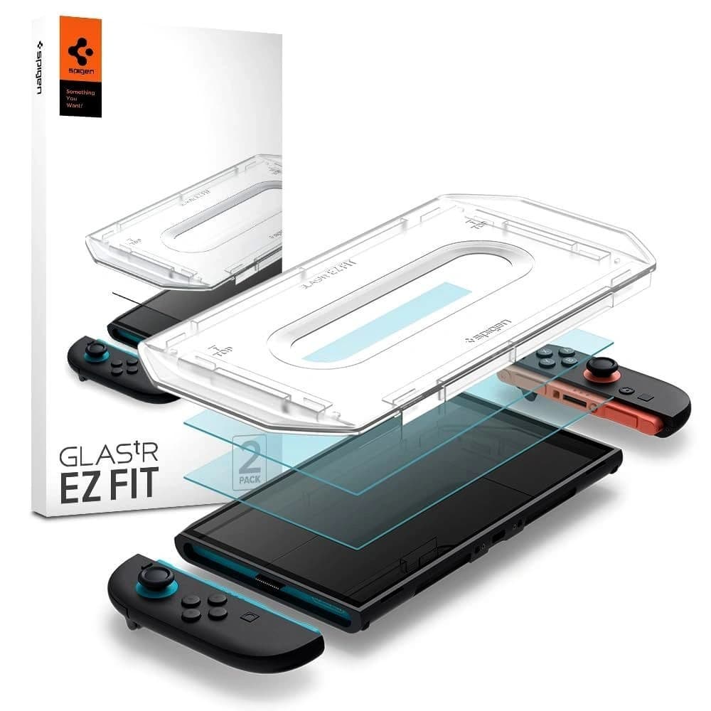 Spigen Glas.tr ez Fit Nintendo Switch 2 Klar [2 PACK] - 1