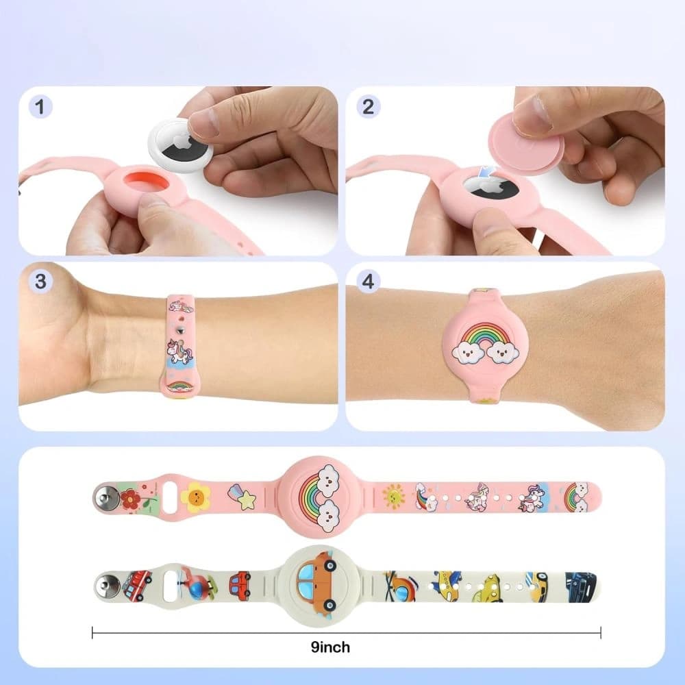 Tech-Protect Smooth Für Kinder Apple AirTag 1 / 2 Bunt [2 PACK] - 6