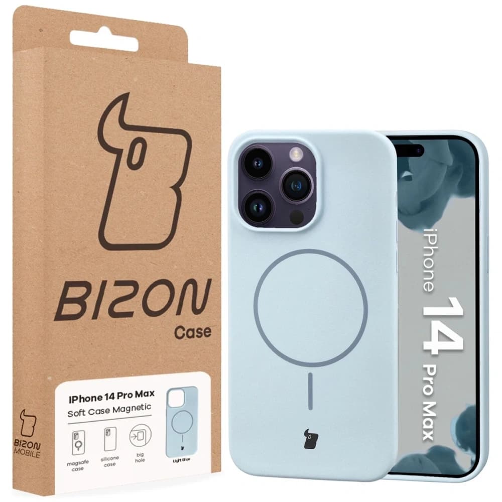 Bizon Soft Case Magnetic Apple iPhone 14 Pro Max blau - 8