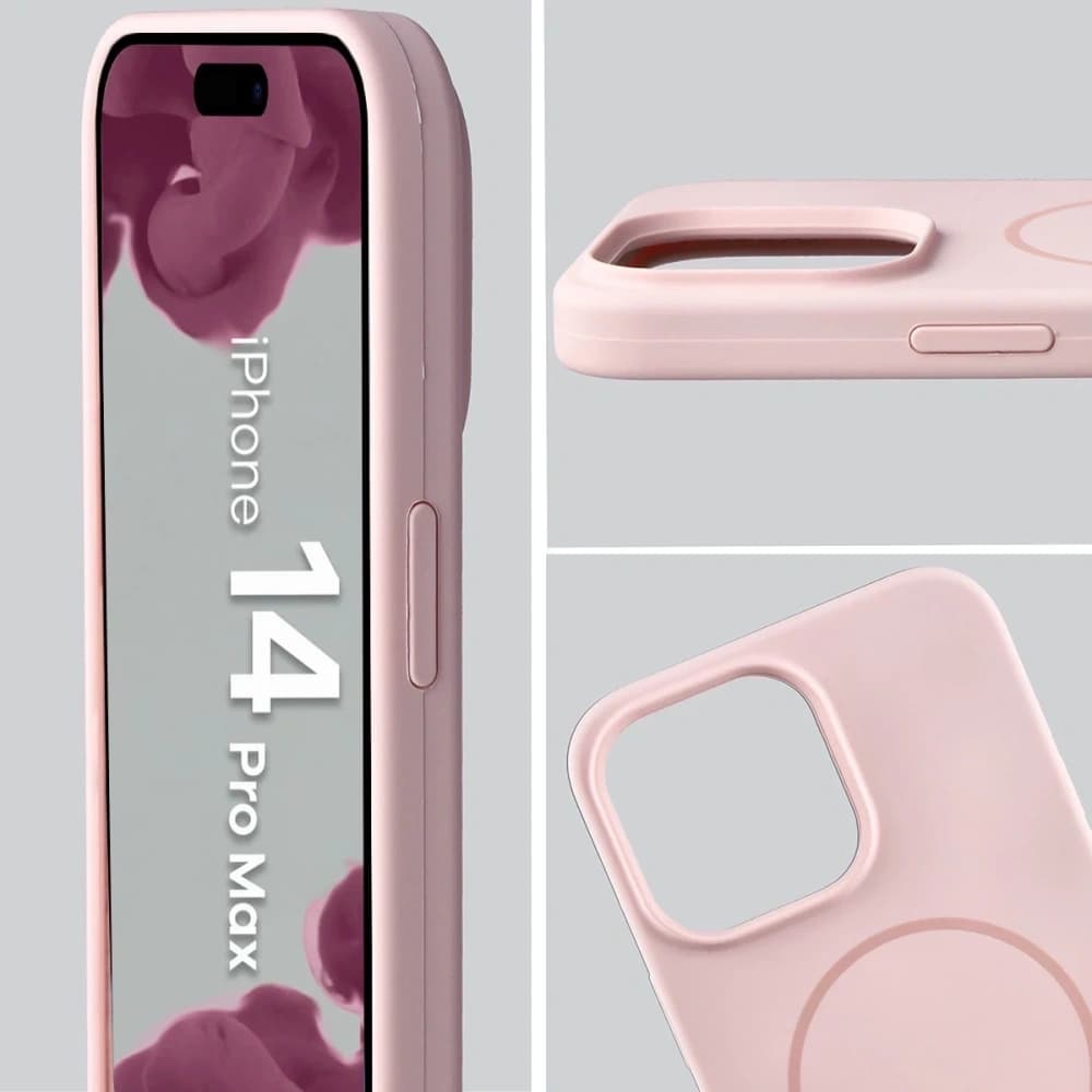 Bizon Soft Case Magnetic Apple iPhone 14 Pro Max light pink - 6