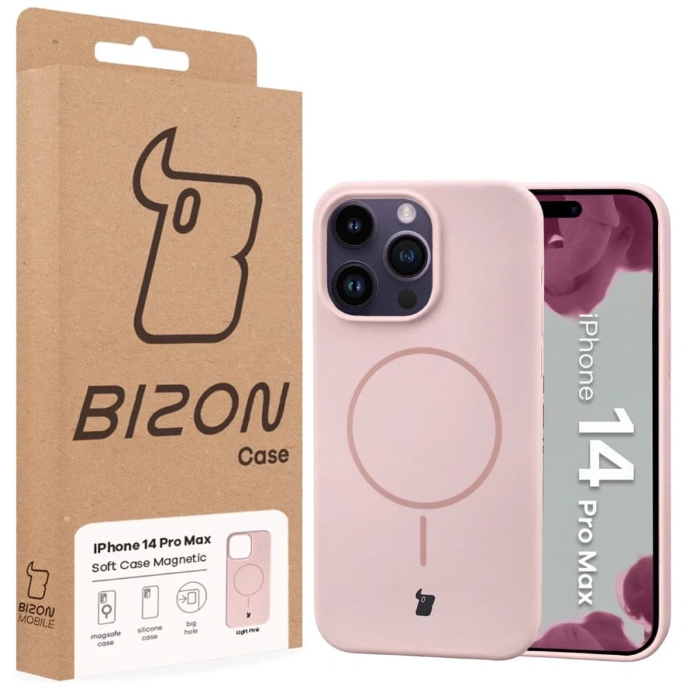 Bizon Soft Case Magnetic Apple iPhone 14 Pro Max light pink - 8