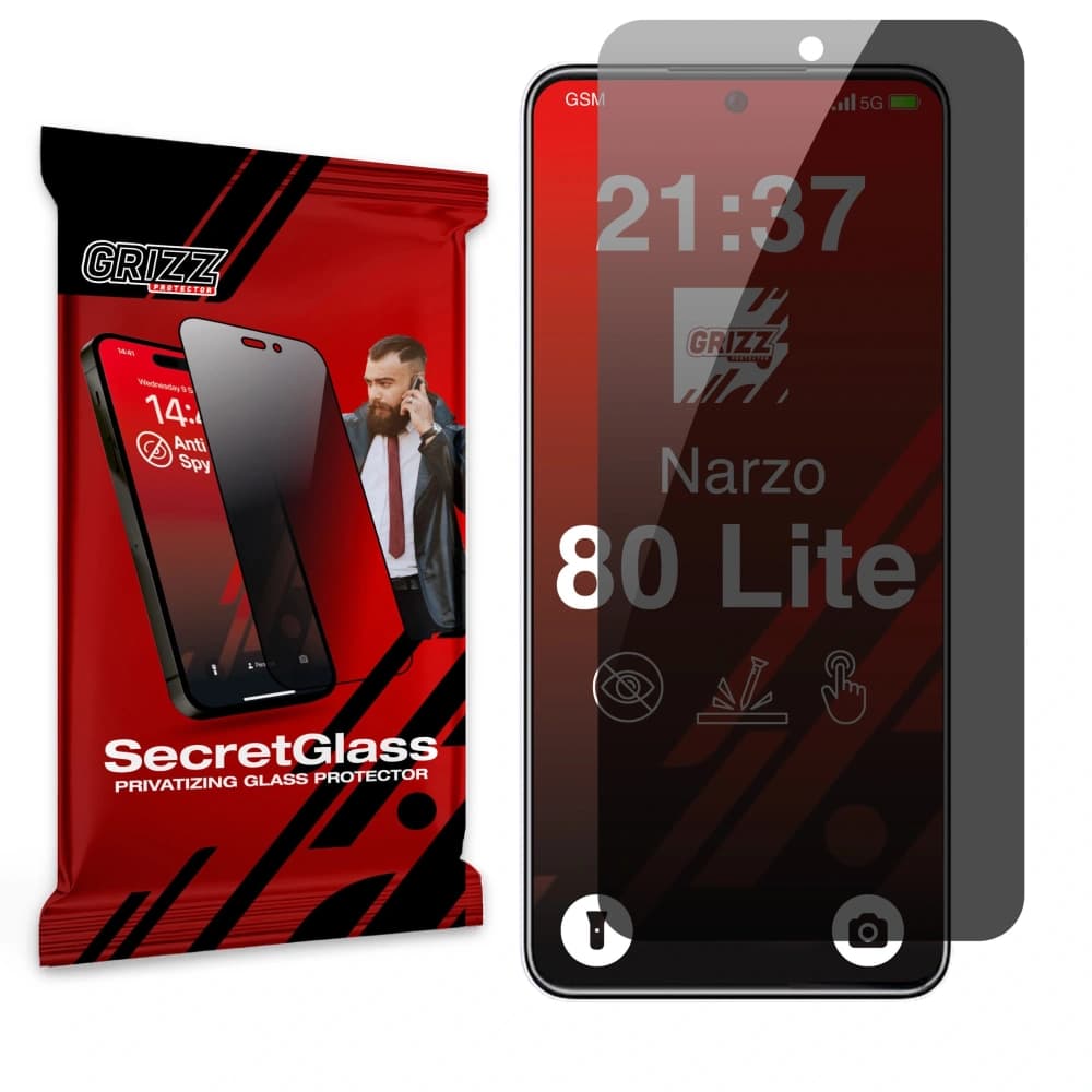 GrizzGlass Matte SecretGlass Realme Narzo 80 Lite - 1