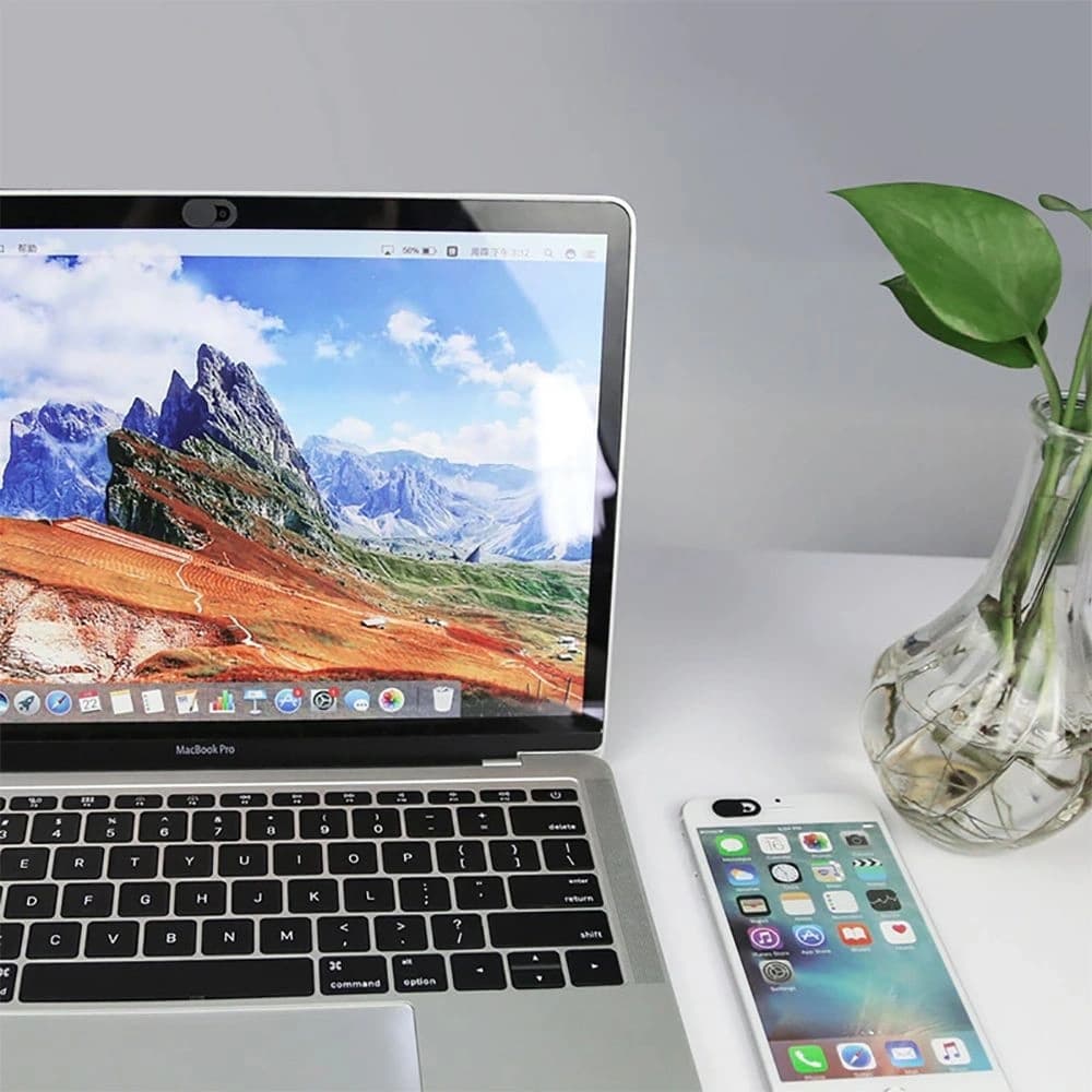 Tech-Protect Cam Fit+ Laptop Webcam Cover Black [3 PACK] - 3