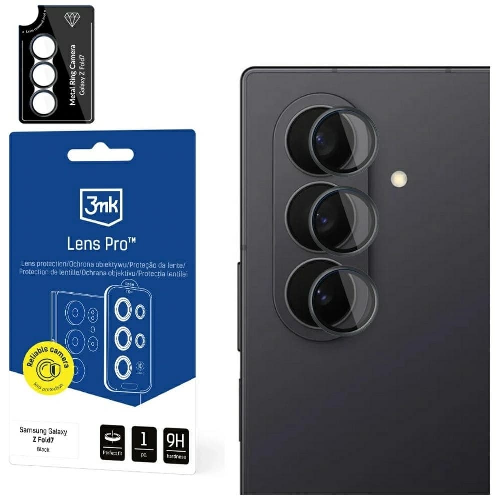 3MK Lens Protection Pro Samsung Galaxy Z Fold7 black - 1