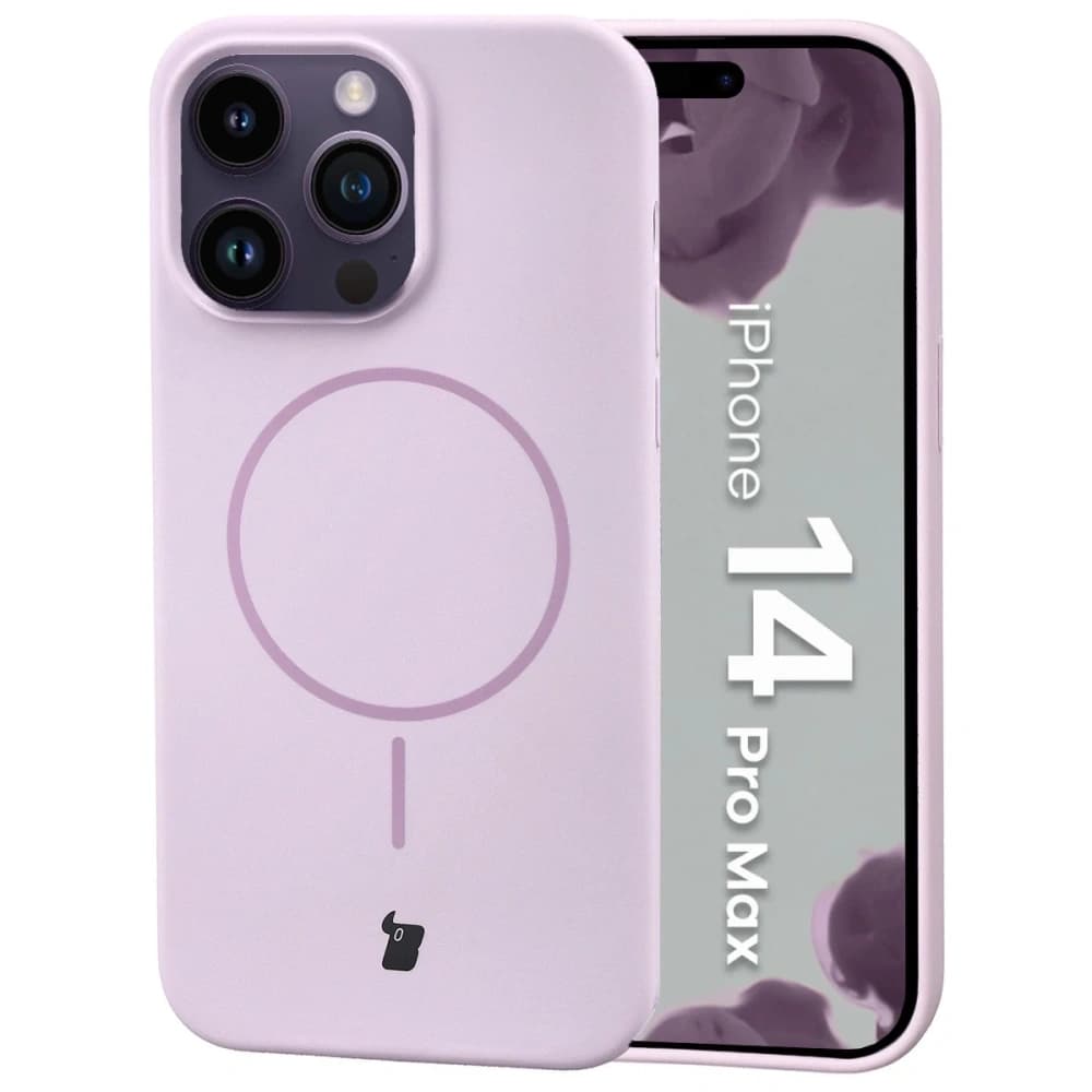 Bizon Soft Case Magnetic Apple iPhone 14 Pro Max light purple - 1