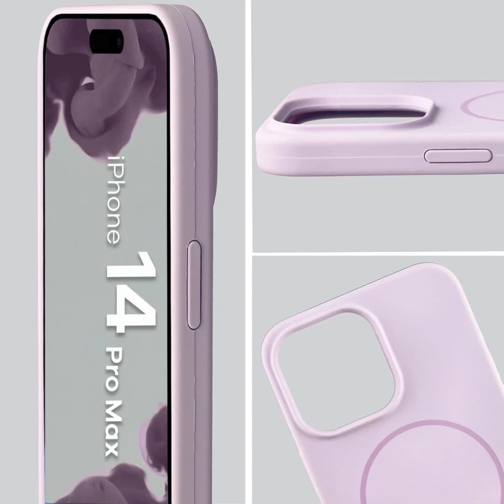 Bizon Soft Case Magnetic Apple iPhone 14 Pro Max light purple - 6