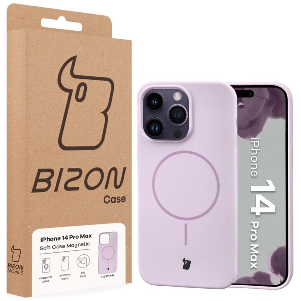 Bizon Soft Case Magnetic Apple iPhone 14 Pro Max light purple - 8