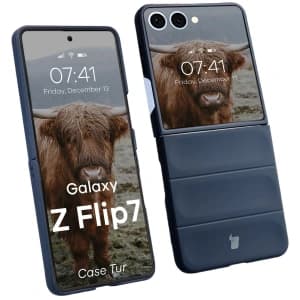 Bizon Case Tur Samsung Galaxy Z Flip7 dunkelblau