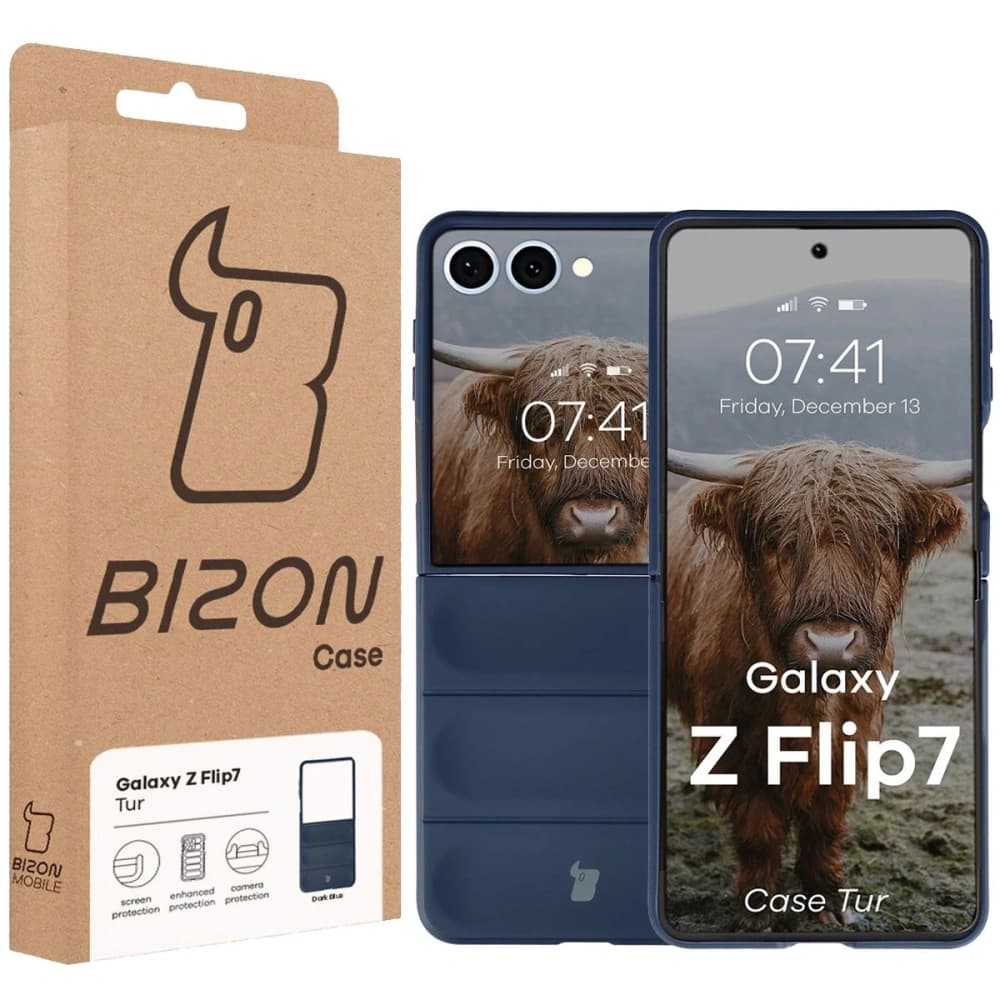 Bizon Case Tur Samsung Galaxy Z Flip7 dunkelblau - 7