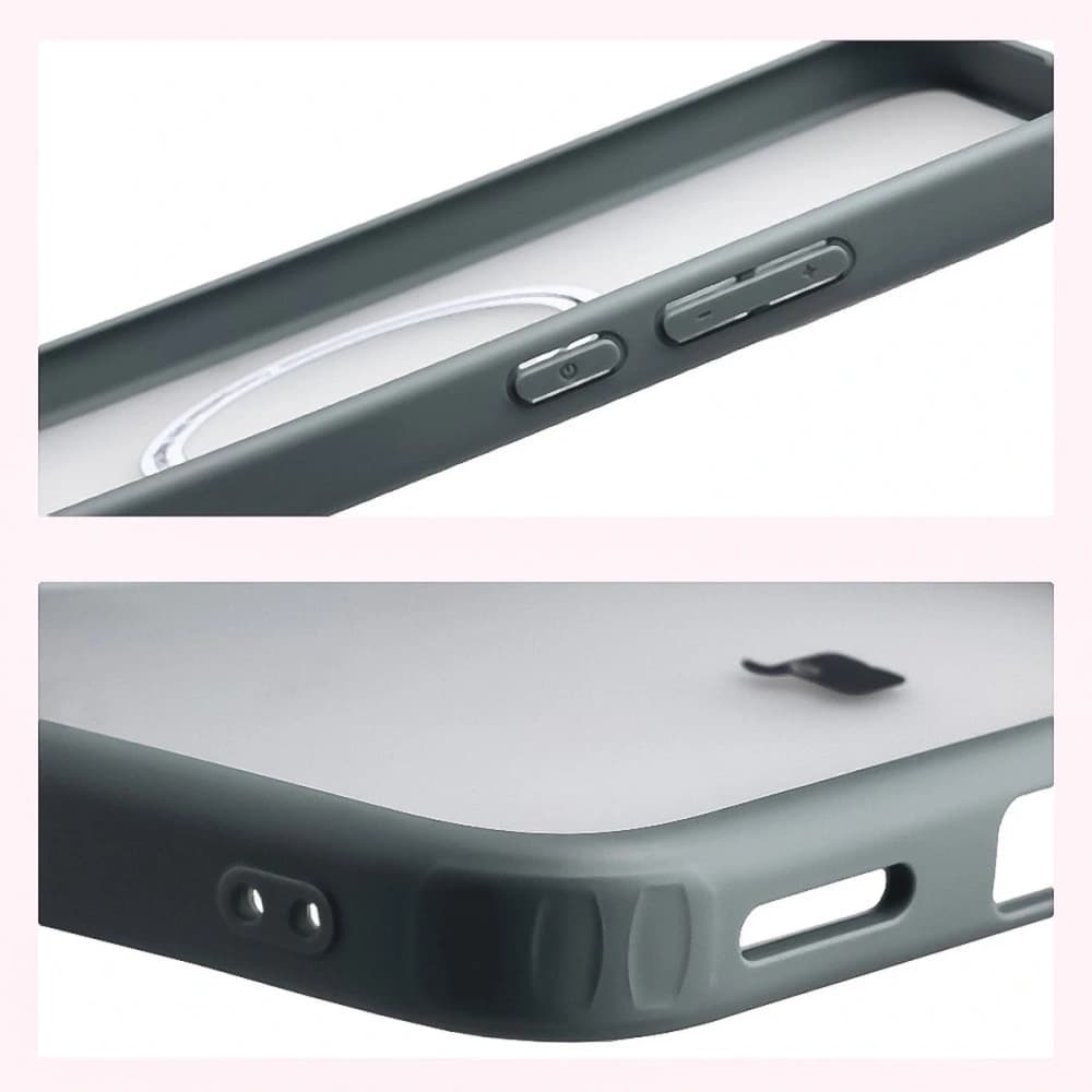 Etui z pierścieniem magnetycznym Bizon Case MatteO do Xiaomi POCO F7 przydymione-szare - 5