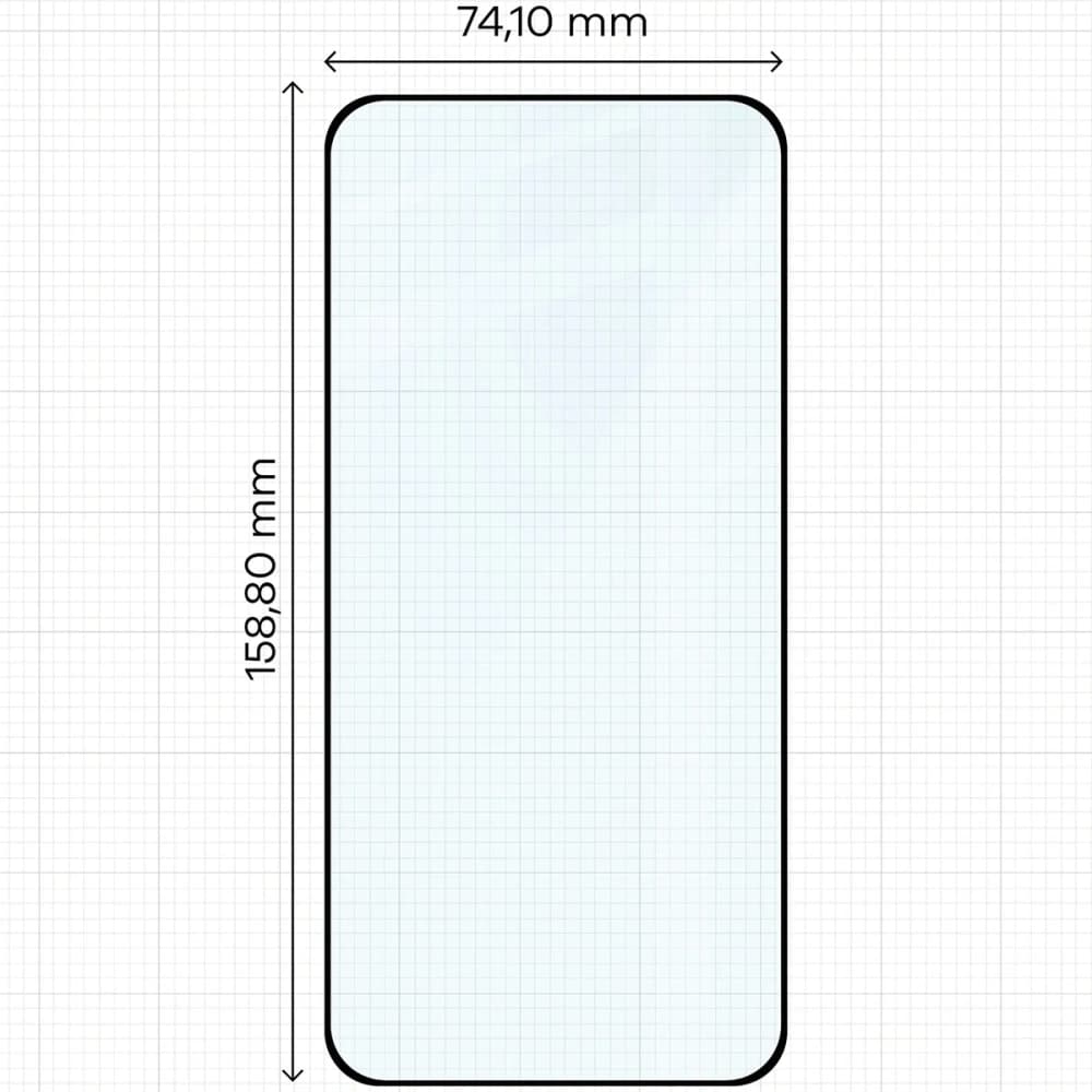 Bizon Glass Edge 2 Xiaomi POCO F7 black frame - 2