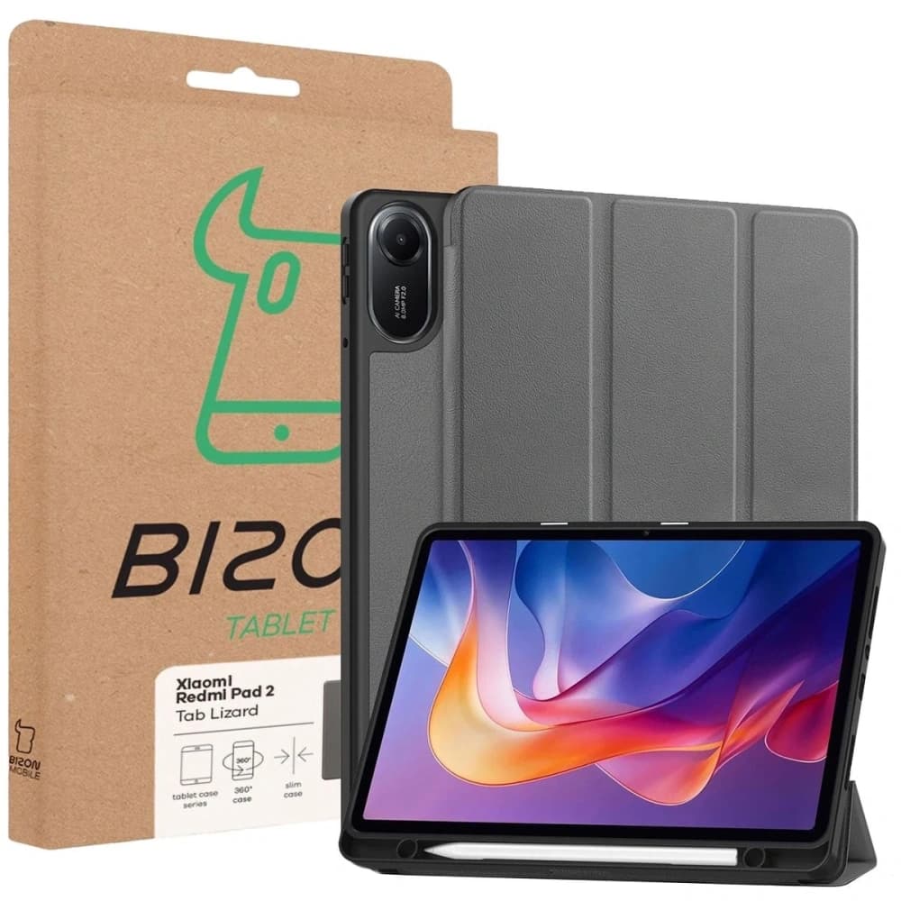 Bizon Case Tab Lizard Xiaomi Redmi Pad 2 grey - 9
