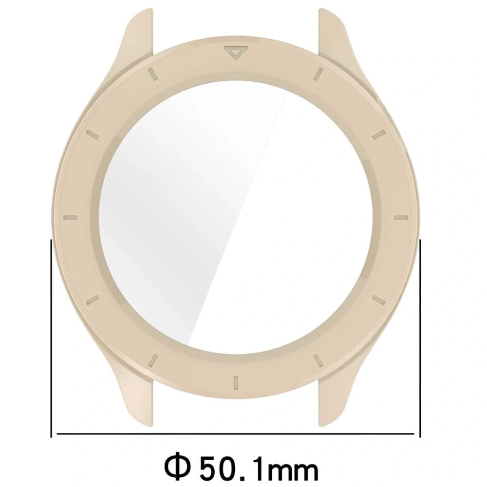 Bizon Case+Glass Watch Xiaomi Watch S4 beige - 2