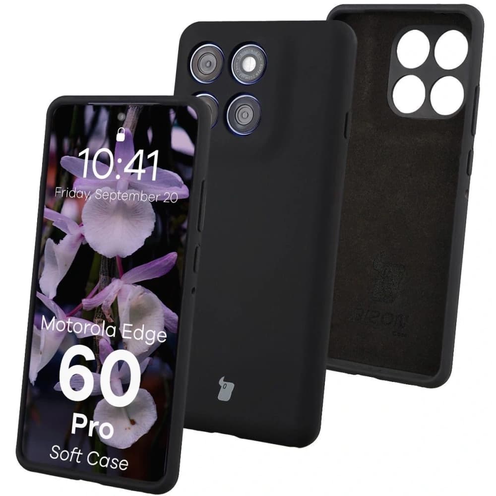 Bizon Soft Case Motorola Edge 60 Pro black - 1