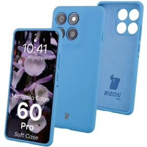 Bizon Soft Case Motorola Edge 60 Pro blue