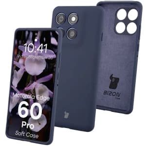 Bizon Soft Case Motorola Edge 60 Pro dark blue