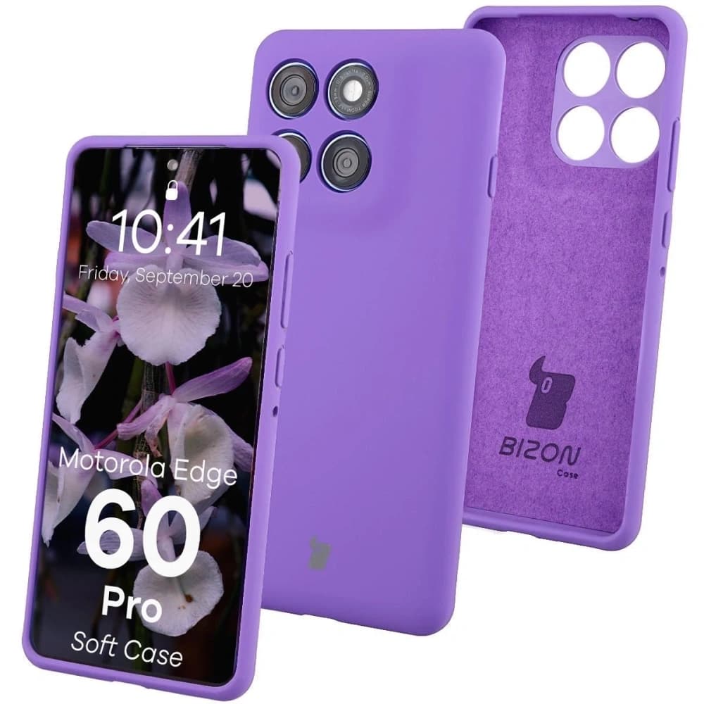 Bizon Soft Case Motorola Edge 60 Pro purple - 1