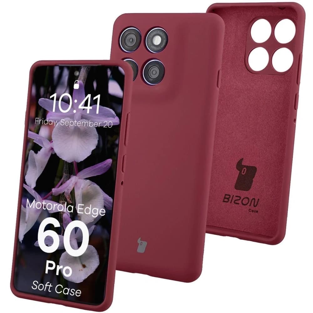 Bizon Soft Case Motorola Edge 60 Pro dark purple - 1