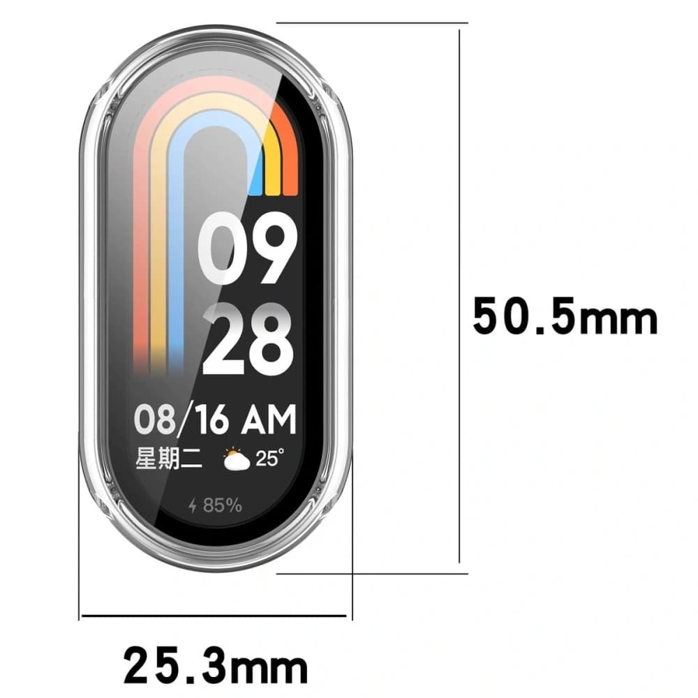 Bizon Case+Glass Uhr Xiaomi Smart Band 10 klar - 3