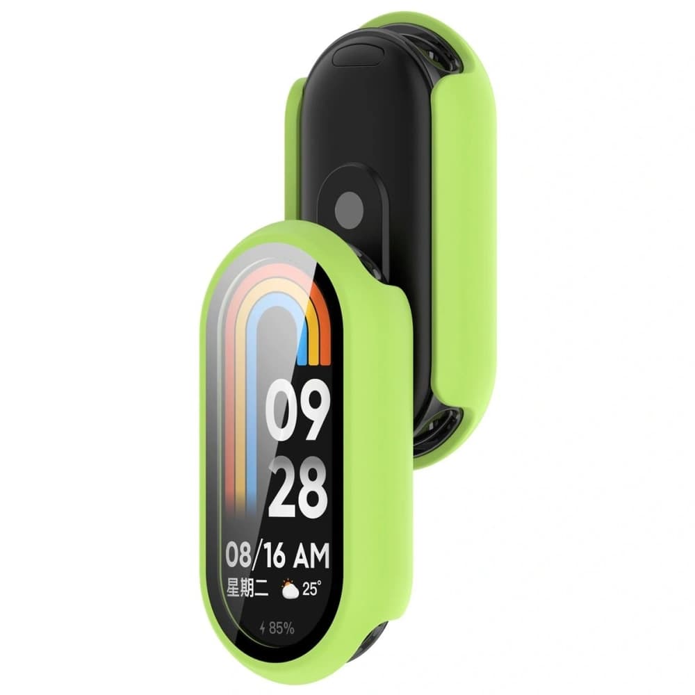Bizon Case+Glass Watch Xiaomi Smart Band 10 light green - 1