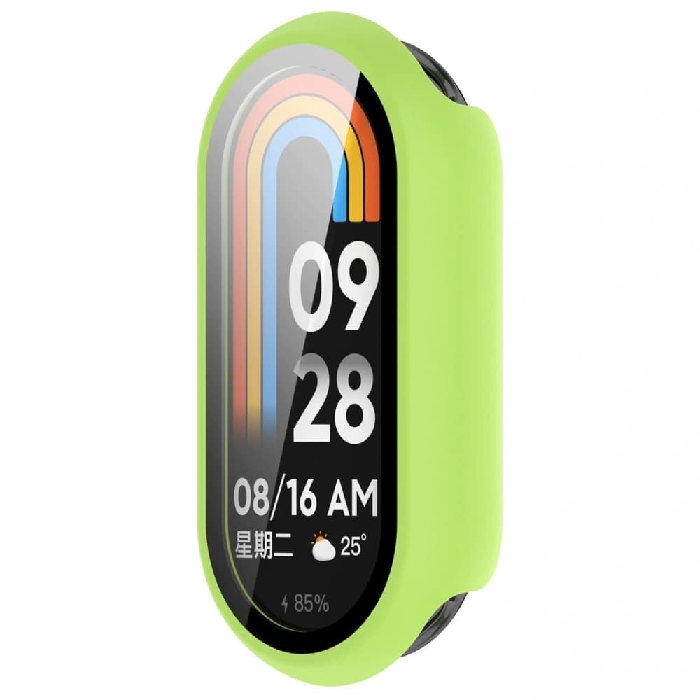 Bizon Case+Glass Watch Xiaomi Smart Band 10 light green - 5