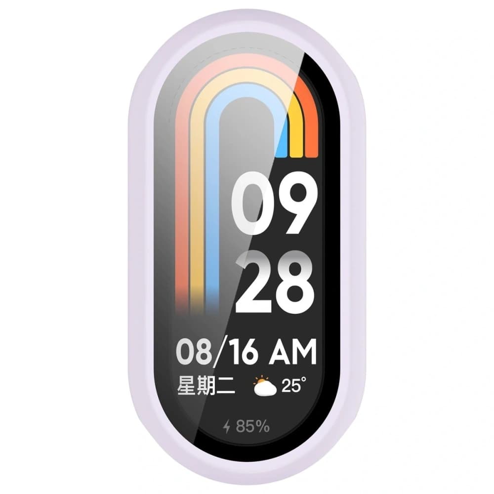 Bizon Case+Glass Watch Xiaomi Smart Band 10 light purple - 8